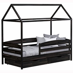 Фото Ліжко Аммі Плюс 90x190 Венге