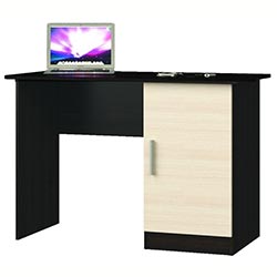 Фото Стіл Школяр-5 Венге Темний + Дуб Молочний