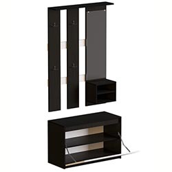 Фото Передпокій Мікс Венге Темний + Білий