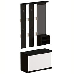 Фото Передпокій Мікс Венге Темний + Білий