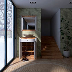 Фото Тумба 800 Нордик Дуб Крафт Золотий + Білий