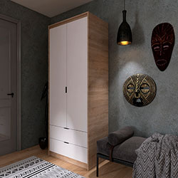 Фото Шафа 800 Сіті / City Дуб Сонома + Білий