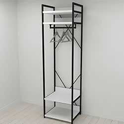 Фото Шафа Гардероб Уні секція 2 Конект 220x60x50 32 мм