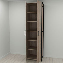 Фото Шафа Гардероб Уні секція 7 Конект 220x60x50 16 мм