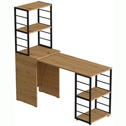 Фото Стіл-тумба трансформер Смарт 3/1 з етажеркою 1430x1450x500