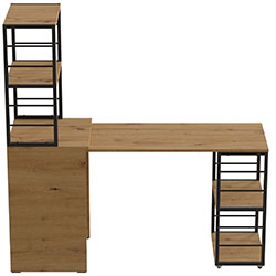 Фото Стіл-тумба трансформер Смарт 3/1 з етажеркою 1430x1450x500