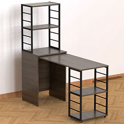 Фото Стіл-тумба трансформер Смарт 3/1 з етажеркою 1430x1450x500