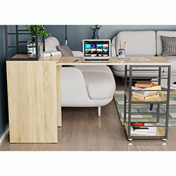 Фото Стіл-тумба трансформер Смарт 3/1 з етажеркою 1430x1450x500