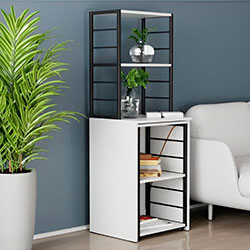 Фото Стіл-тумба трансформер Смарт 3/1 з етажеркою 1430x1450x500