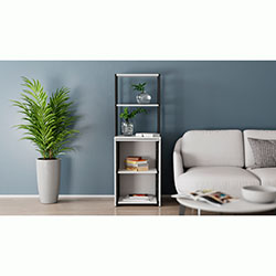 Фото Стіл-тумба трансформер Смарт 3/1 з етажеркою 1430x1450x500