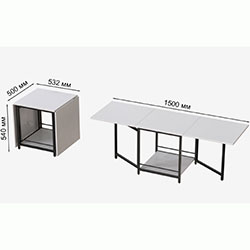 Фото Стіл журнальний трансформер Куб Комбо