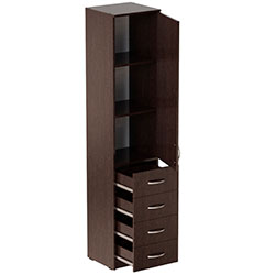 Фото Пенал Анжело на 3 полиці з дверима та 4 ящиками 1900x400x380