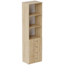 Фото Пенал Анжело на 3 полиці із 4 ящиками 1900x500x380