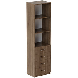 Фото Пенал Анжело на 3 полиці із 4 ящиками 1900x500x380