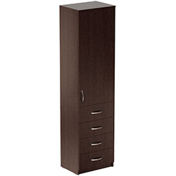 Фото Пенал Анжело на 3 полиці з дверима та 4 ящиками 1900x500x380