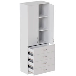 Фото Шафа Анжело на 3 полиць з 2 дверима та 4 ящики 1900x700x380