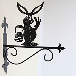 Підставка (кріплення) для підвісної квітки Кролик 3