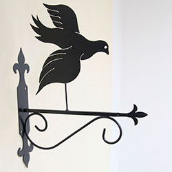 Підставка (кріплення) для підвісної квітки Птах 3 Голуб