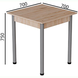 Фото Стіл кухонний Агата 75x70x70