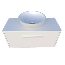 Фото Шафа нижня Fiji 900 зі стільницею та умивальником Kriss