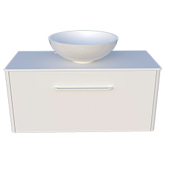Фото Шафа нижня Fiji 900 зі стільницею та умивальником Kriss