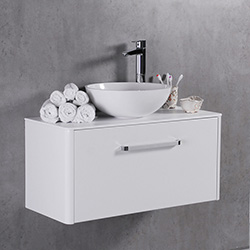 Фото Шафа нижня Fiji 900 зі стільницею та умивальником Kriss