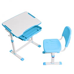 Фото Парта + стілець трансформери Sorpresa Blue Cubby