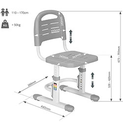 Фото Стілець-трансформер SST3LS Grey