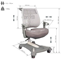 Фото Дитяче крісло Contento Grey