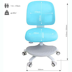 Фото Дитяче крісло Marte Blue Cubby