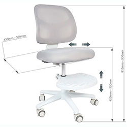 Фото Дитяче крісло Marte Grey Cubby