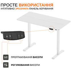 Фото Стіл електричний ITech MT12BW з регульованою висотою