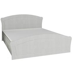 Ліжко Вікторія 1600 з ламелями Дуб Крафт Білий + Діжон