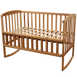 Фото Ліжечко дитяче Ameli з відкидною боковиною та колесами 60х120 (1В215-2)