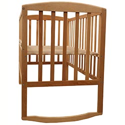 Фото Ліжечко дитяче Ameli з відкидною боковиною та колесами 60х120 (1В215-2)