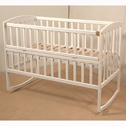 Фото Ліжечко дитяче Ameli з відкидною боковиною та колесами 60х120 (1В215-2)