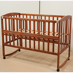 Фото Ліжечко дитяче Ameli з відкидною боковиною та колесами 60х120 (1В215-2)