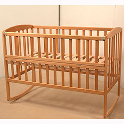 Фото Ліжечко дитяче Ameli з відкидною боковиною та колесами 60х120 (1В215-2)