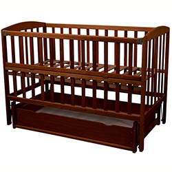 Фото Ліжечко дитяче Valeri з відкидною боковиною з шухлядою на підшипниках 600x1200 (1В220-2 Р)