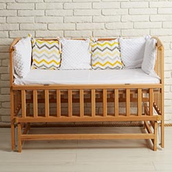 Фото Ліжечко дитяче Valeri з відкидною боковиною на підшипниках 600x1200 (1В216-2 Р)