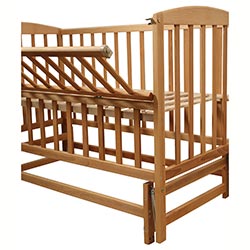 Фото Ліжечко дитяче Valeri з відкидною боковиною на підшипниках 600x1200 (1В216-2 Р)