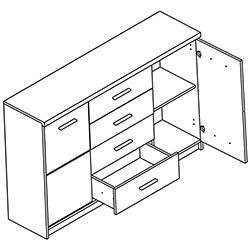 Фото Комод KOM2D4S Шанталь / Shantal
