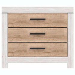 Фото Комод KOM3S Белен / Belen Сосна Каньйон + Дуб Корабельний