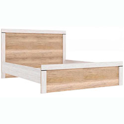 Ліжко LOZ 160 Белен / Belen Сосна Каньйон + Дуб Корабельний