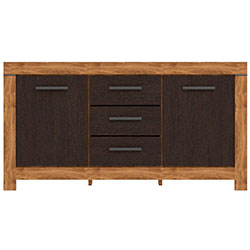 Фото Комод KOM 2D3S Белен / Belen Дуб Травіата + Дуб Болотний Коричневий