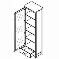 Фото Вітрина REG1W1S Дана / Dana