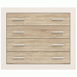 Комод KOM4S Сара / Sara Кашемір + Дуб Сонома