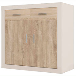 Комод KOM2D2S Сара / Sara Кашемір + Дуб Сонома