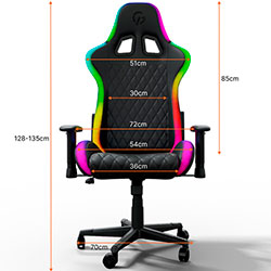 Фото Крісло Hero RGB (GC-700-Black)