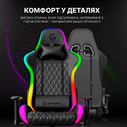 Фото Крісло Hero RGB (GC-700-Black)